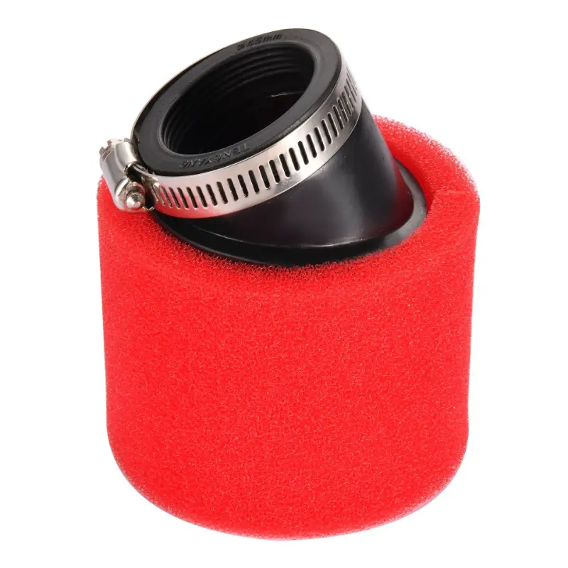 45mm Angled Busa Filter Udara Abang kanggo Motor ATV Dirt Bike