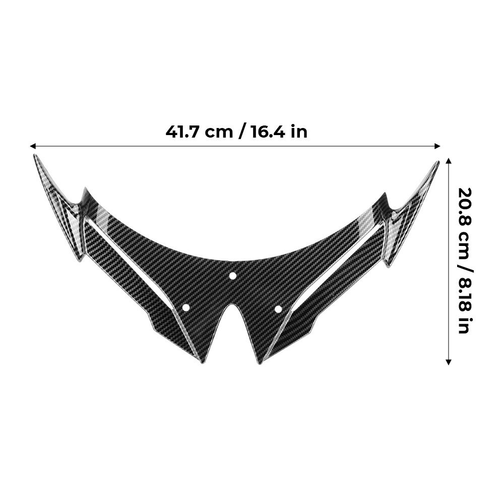 Depan Fairing Winglet Spoiler Aerodynamic Wing untuk Kawasaki Ninja 500 Ninja 500 SE 2024-2026